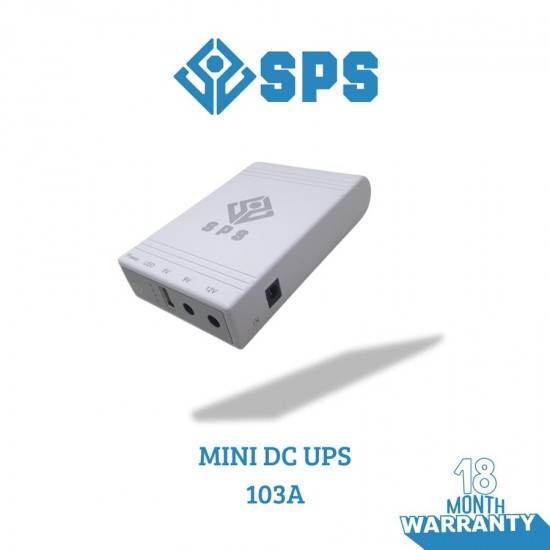 SPS 103A UPS Mini DC Portable Power Bank Lithium Battery 12V 2A