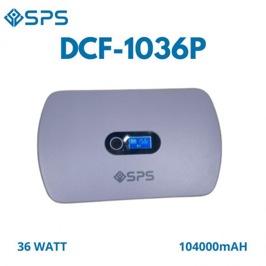 SPS DCF-1036P UPS DC POE 36W Portable Power Bank 2A Lithium Battery 10400 mAh 6 Port