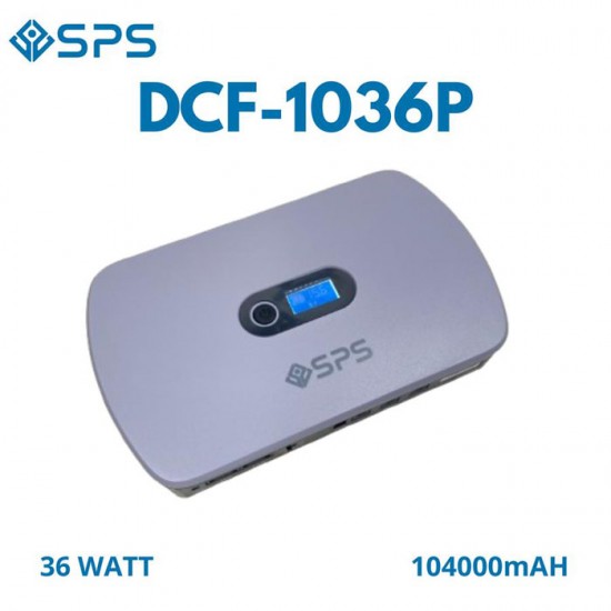 SPS DCF-1036P UPS DC POE 36W Portable Power Bank 2A Lithium Battery 10400 mAh 6 Port