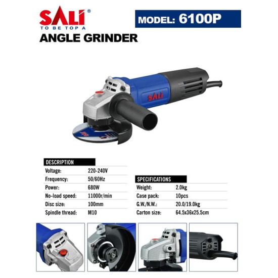 SALI 6100P Angle Grinder 4 Inch Mesin Gerinda Gurinda SALI 6100P Angle Grinder 4 Inch Mesin Gerinda Gurinda