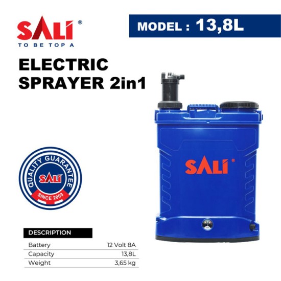 SALI 2 in 1 Manual And Electric Sprayer 13.8 Liter SALI 2 in 1 Manual And Electric Sprayer 13.8 Liter