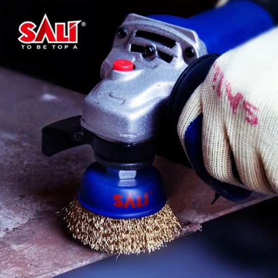 SALI Crimped Wire Brush 3 Inch Sikat Mangkok Kuningan SALI Crimped Wire Brush 3 Inch Sikat Mangkok Kuningan