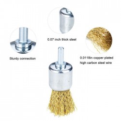 SALI Wire Brush Set 5 With Shank Sikat Mangkok 5Pcs