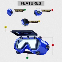 SALI Welding Goggles Safety Kacamata Las