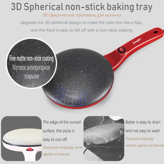 Sonifer SF-3038 Creper Maker SF3038 Panggangan Crepes Sonifer SF-3038 Creper Maker SF3038 Panggangan Crepes