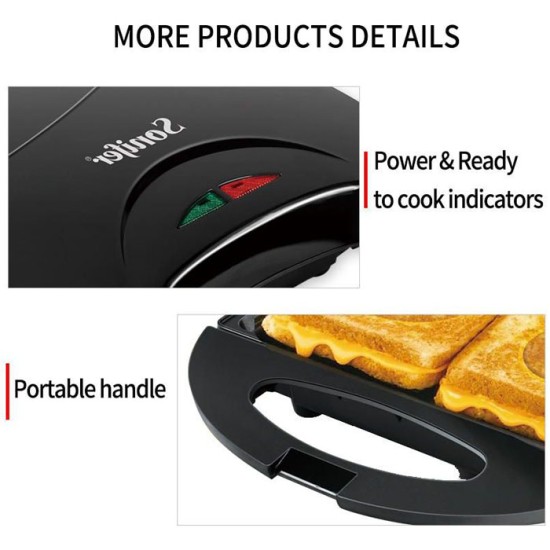Sonifer SF-6065 Cartoon Plate Sandwich Maker - SF6065 Panggangan Roti Sonifer SF-6065 Cartoon Plate Sandwich Maker - SF6065 Panggangan Roti