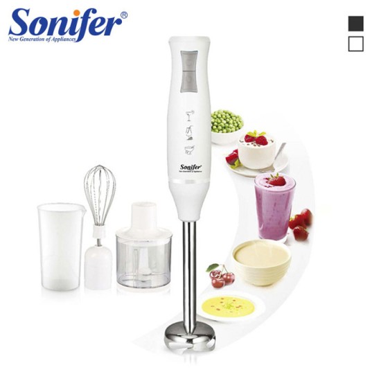Sonifer SF-8025 Hand Blender Set 3 in 1 700ml Measuring Cup Chopper Whisker