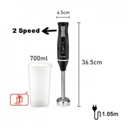 Sonifer SF-8026 Hand Blender 2 in 1 Stainless Steel 2 Speed Gelas Takar 700 ml Sonifer SF-8026 Hand Blender 2 in 1 Stainless Steel 2 Speed Gelas Takar 700 ml