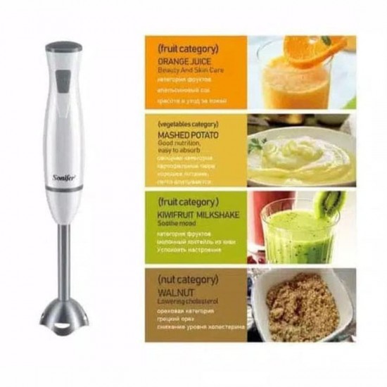 Sonifer SF-8055 Hand Blender Stainless Multifungsi 200 Watt Sonifer SF-8055 Hand Blender Stainless Multifungsi 200 Watt