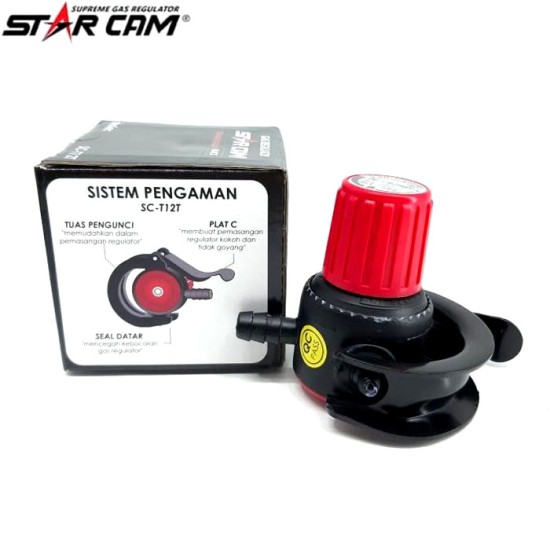 Star Cam SC-T12T Regulator Gas Tekanan Tinggi Pengaman Ganda Star Cam SC-T12T Regulator Gas Tekanan Tinggi Pengaman Ganda