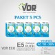 Paket 5 Pcs VDR Lampu LED 5 Watt Capsul Ecobright Bohlam Paket 5 Pcs VDR Lampu LED 5 Watt Capsul Ecobright Bohlam
