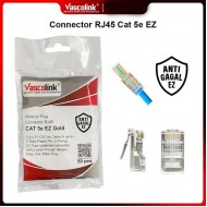 Vascolink Connector Konektor RJ45 Cat 5e EZ Gold Plated 50Pcs
