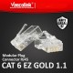 Vascolink Connector Konektor RJ45 Cat 6 EZ Gold Plated 50Pcs