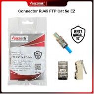 Vascolink RJ45 Connector FTP Cat 5e EZ Gold Plated 50pcs