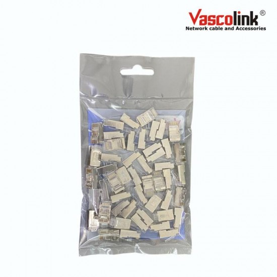 Vascolink RJ45 Connector FTP Cat 6 EZ Gold Plated 50pcs