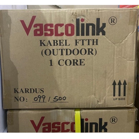 Vascolink VL116-FTTH01BSWT FTTH Cable Fiber Optic Outdoor 1 Core Kabel FO Vascolink VL116-FTTH01BSWT FTTH Cable Fiber Optic Outdoor 1 Core Kabel FO