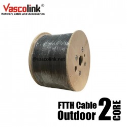 Vascolink VL116-FTTH02BSWT FTTH Cable Fiber Optic Outdoor 2 Core Kabel FO 