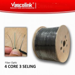Vascolink VL116-FTTH04BSWT FTTH Cable Fiber Optic Outdoor 4 Core Kabel FO Vascolink VL116-FTTH04BSWT FTTH Cable Fiber Optic Outdoor 4 Core Kabel FO