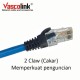 Vascolink Plug Boot Plugboot 2 Claw Pengait Cat 5 Cat 6  isi 50 Pcs