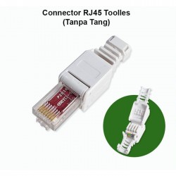 Vascolink Tolles Connector RJ45 Cat 6 Konektor UTP Tanpa Crimping