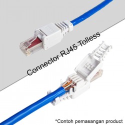 Vascolink Tolles Connector RJ45 Cat 6 Konektor UTP Tanpa Crimping
