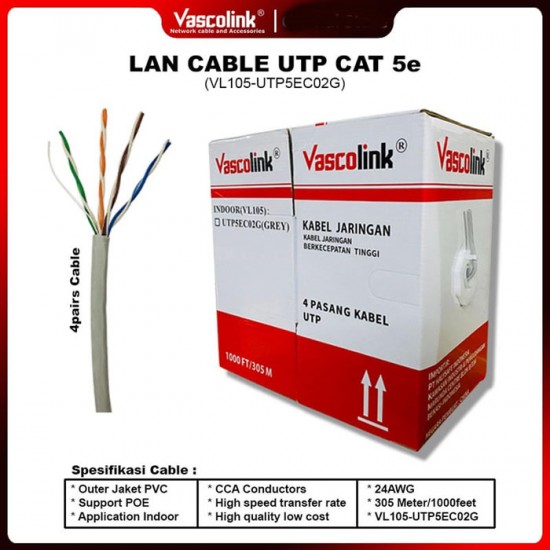 Vascolink Kabel UTP Cat 5E Vascolink Kabel UTP Cat 5E