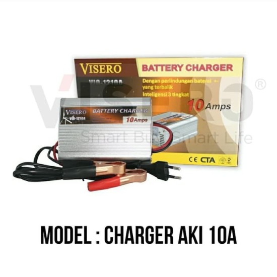 Visero VIO-1210A Battery Charger 10A 12V Charge Accu Cas Aki Baterai Visero VIO-1210A Battery Charger 10A 12V Charge Accu Cas Aki Baterai