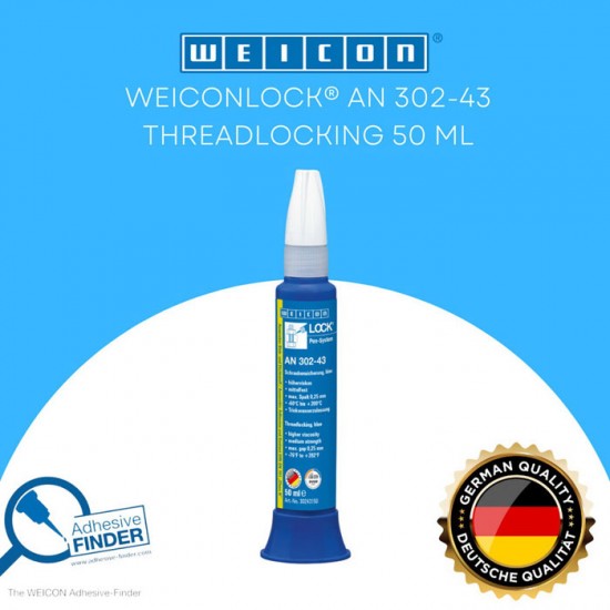 Weicon WEICONLOCK AN 302-43 Threadlocking 50 ml Adhesive Sealing Compound Weicon WEICONLOCK AN 302-43 Threadlocking 50 ml Adhesive Sealing Compound