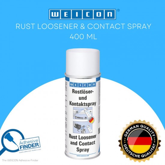 Weicon Rust Loosener and Contact Spray 400 ml Semprotan Penghilang Karat Mesin Weicon Rust Loosener and Contact Spray 400 ml Semprotan Penghilang Karat Mesin