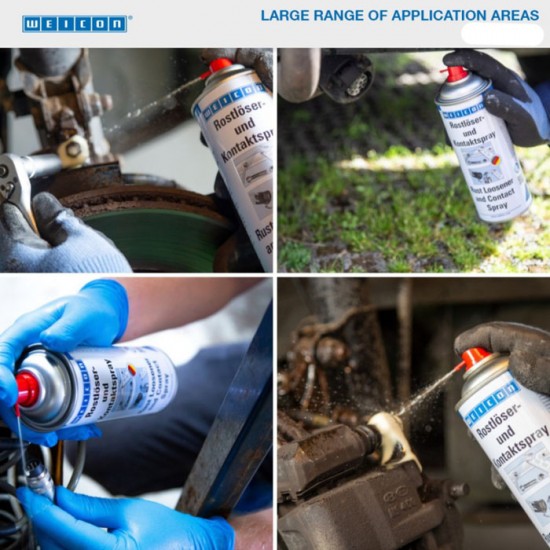 Weicon Rust Loosener and Contact Spray 400 ml Semprotan Penghilang Karat Mesin Weicon Rust Loosener and Contact Spray 400 ml Semprotan Penghilang Karat Mesin
