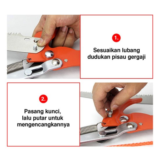 Kenmaster Gunting Dahan Tali Gergaji Ranting Pohon Tinggi Kenmaster Gunting Dahan Tali Gergaji Ranting Pohon Tinggi