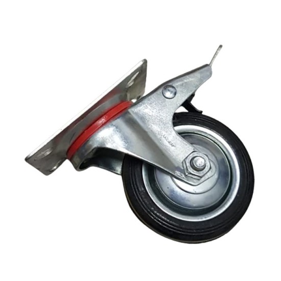 Xander Roda Karet Hidup Rem 3 inch - Roda Troli Trolley Trolly Xander Roda Karet Hidup Rem 3 inch - Roda Troli Trolley Trolly