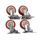 Xander XD-191 Roda Nilon 2 Inch Hidup 4 Pcs Caster Wheel Swivel 50mm Xander XD-191 Roda Nilon 2 Inch Hidup 4 Pcs Caster Wheel Swivel 50mm