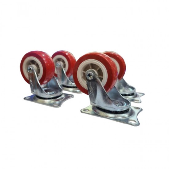 Xander XD-191 Roda Nilon 2 Inch Hidup 4 Pcs Caster Wheel Swivel 50mm Xander XD-191 Roda Nilon 2 Inch Hidup 4 Pcs Caster Wheel Swivel 50mm