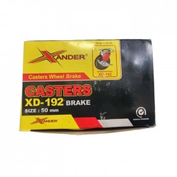 Xander XD-192 Roda Nilon 2 Inch Hidup Rem 4 Pcs Caster Wheel Brake 50mm