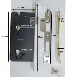Paket Yale Mortise Lock 40mm 60mm Euro Profile Cylinder 60mm Paket Yale Mortise Lock 40mm 60mm Euro Profile Cylinder 60mm
