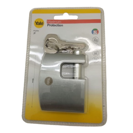 Yale Y124B-70-115-1 Solid Brass 70mm Hardened Shackle Gembok Yale Y124B-70-115-1 Solid Brass 70mm Hardened Shackle Gembok