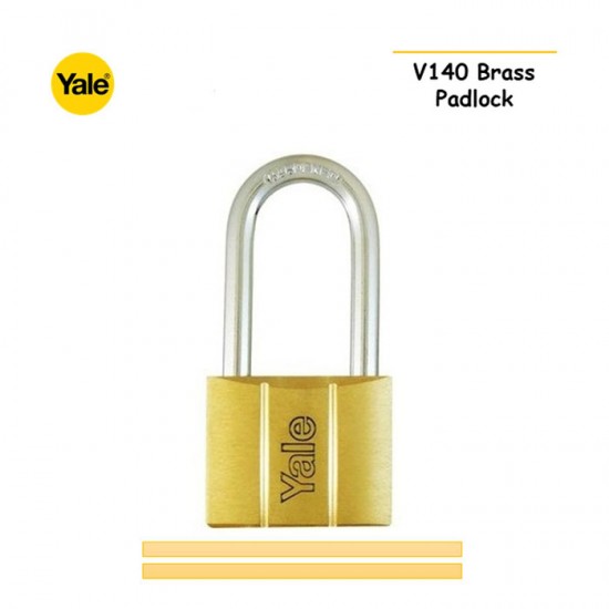 Yale V140-40LS40 Long Brass Padlock 140 Gembok Panjang 40mm
