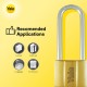 Yale V140-40LS40 Long Brass Padlock 140 Gembok Panjang 40mm
