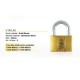 Yale V140-40 Brass Padlock 140 Gembok 40mm Yale V140-40 Brass Padlock 140 Gembok 40mm