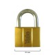 Yale V140-50 Brass Padlock 140 Gembok 50mm Yale V140-50 Brass Padlock 140 Gembok 50mm