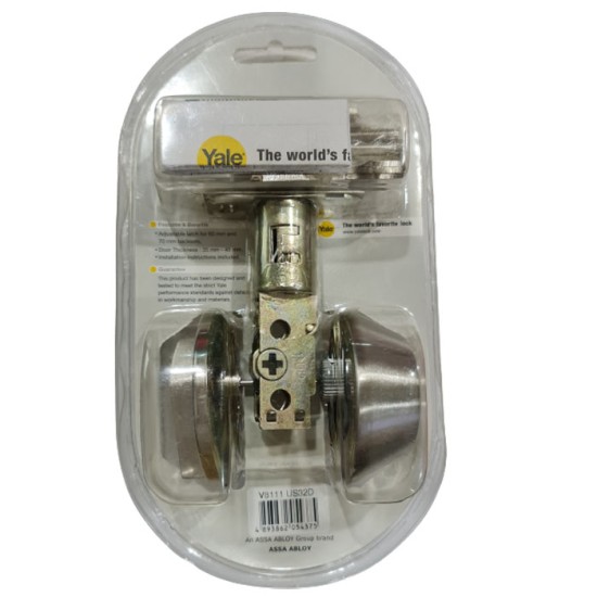 Yale V8111 US32D Dead Bolt Single Cylinder Yale V8111 US32D Dead Bolt Single Cylinder