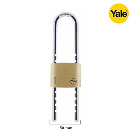Yale Y110-50-155-1 Solid Brass Adjustable Shackle Padlock 50mm Gembok Yale Y110-50-155-1 Solid Brass Adjustable Shackle Padlock 50mm Gembok