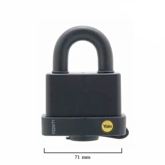 Yale Y220-71-130-1 Gembok Laminated Steel Padlock 71 mm Yale Y220-71-130-1 Gembok Laminated Steel Padlock 71 mm