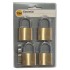 Yale YE1-40-122-4 Indoor Brass Padlock 40mm Gembok isi 4 pcs