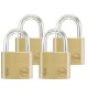 Yale YE1-40-122-4 Indoor Brass Padlock 40mm Gembok isi 4 pcs Yale YE1-40-122-4 Indoor Brass Padlock 40mm Gembok isi 4 pcs