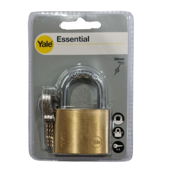 Yale YE1-50-126-1 Essential Padlock 50mm Gembok Yale YE1-50-126-1 Essential Padlock 50mm Gembok