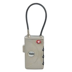 Yale YTL1-30-350-1 Travel Luggage Padlock with ID Tag Gembok Koper