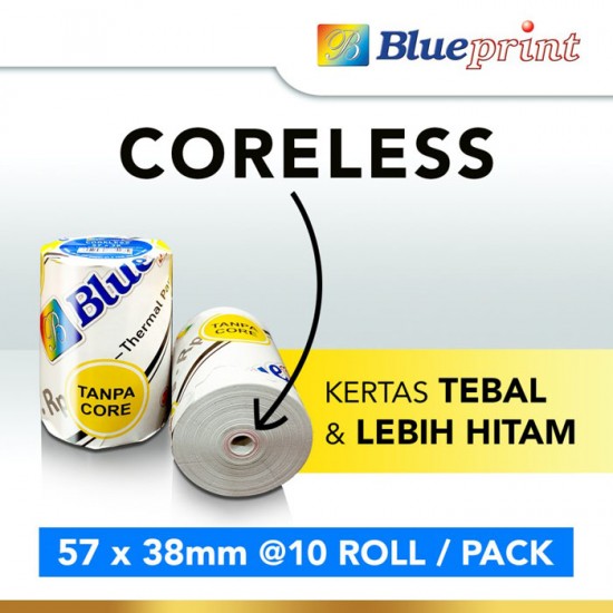 Blueprint Thermal Paper Roll 57x38mm Blueprint Thermal Paper Roll 57x38mm