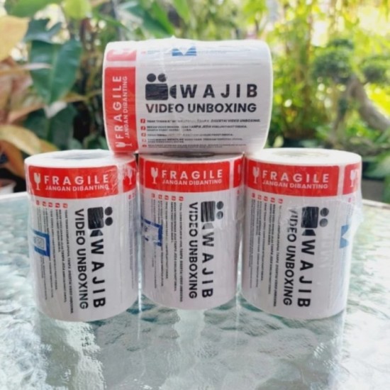 Blueprint Label Sticker Unboxing Fragile 80x50 mm isi 300 Pcs Blueprint Label Sticker Unboxing Fragile 80x50 mm isi 300 Pcs
